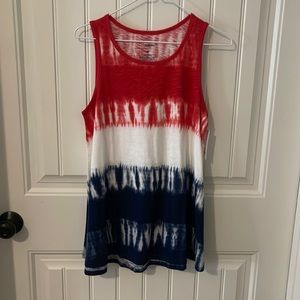 Red white and blue tank top